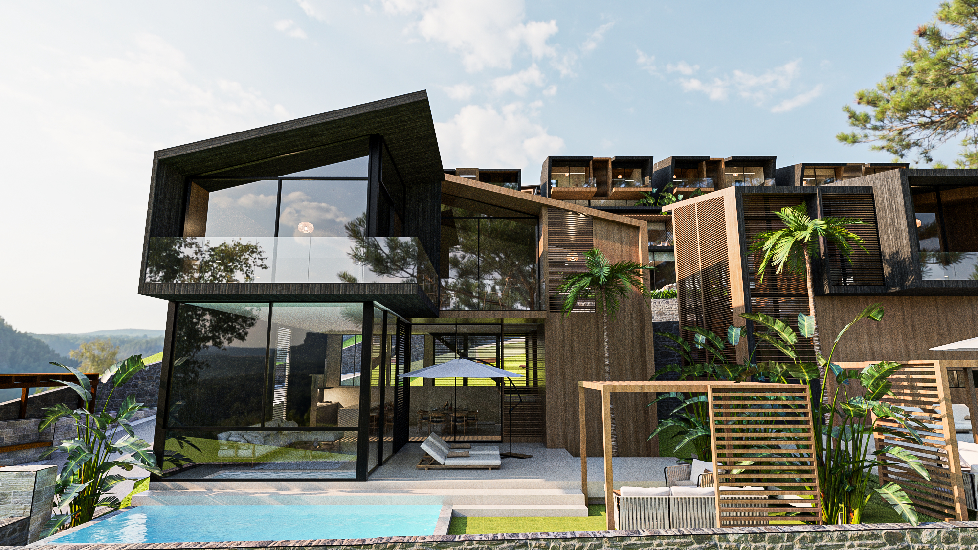 Computer-generated render of Villa Deluxe